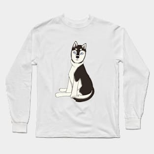 Dark Husky Long Sleeve T-Shirt